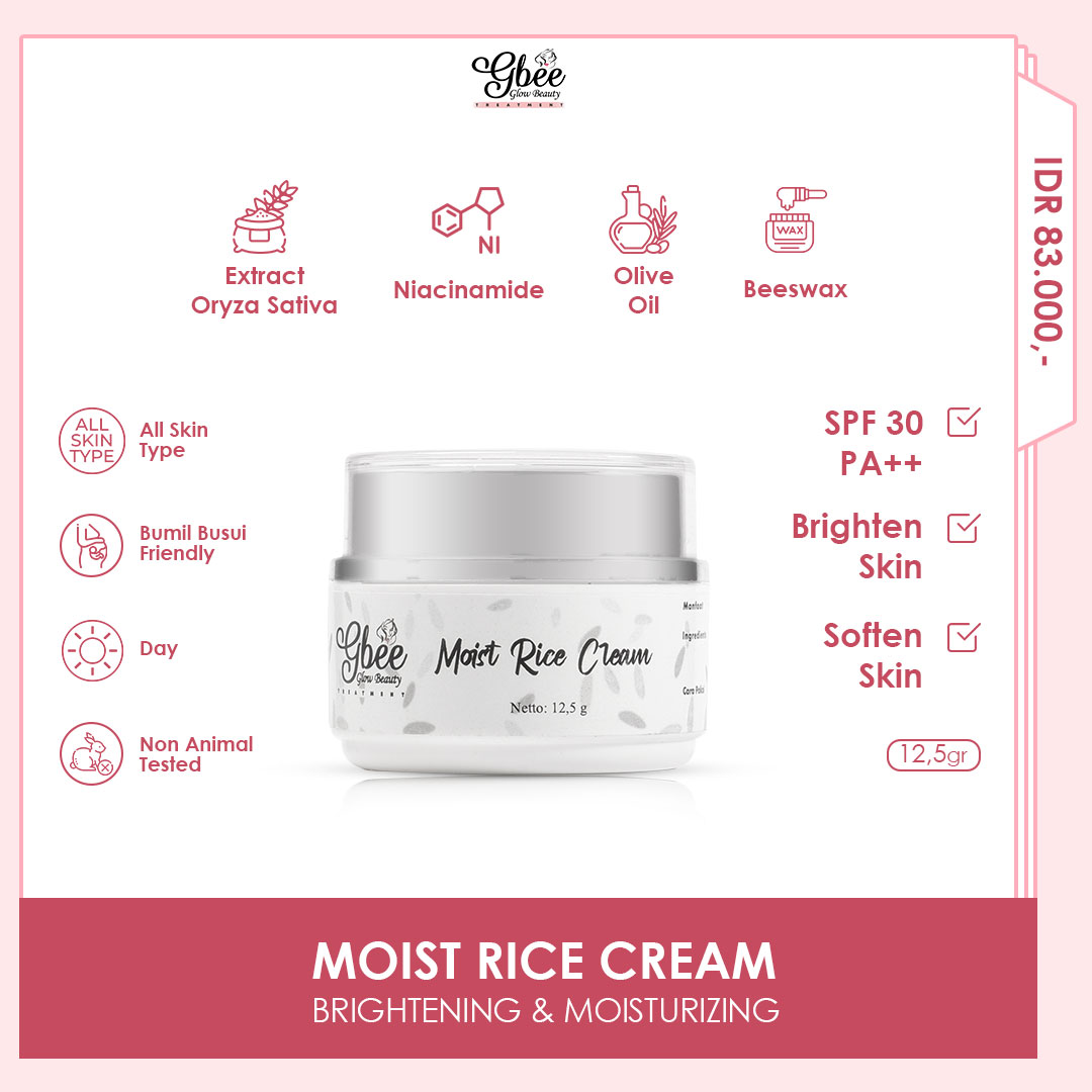 Gbee Glow Beauty Moist Rice Cream