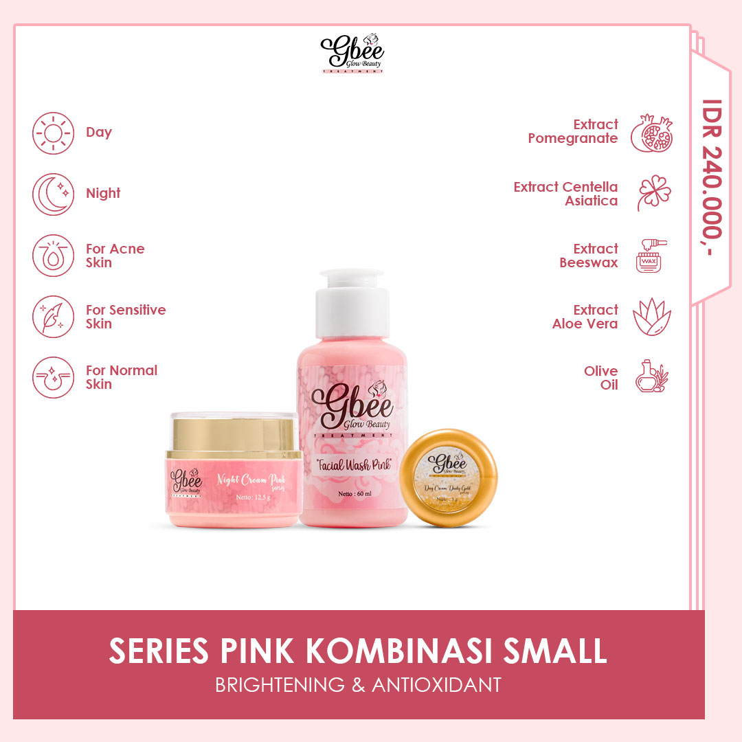 Gbee Glow Beauty Paket Kombinasi Kinclong Small