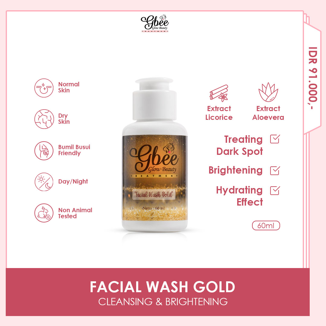 Gbee Glow Beauty Facial Wash Gold