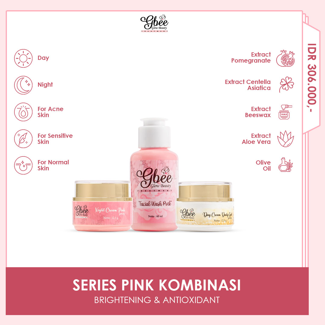Gbee Glow Beauty Paket Kombinasi Kinclong