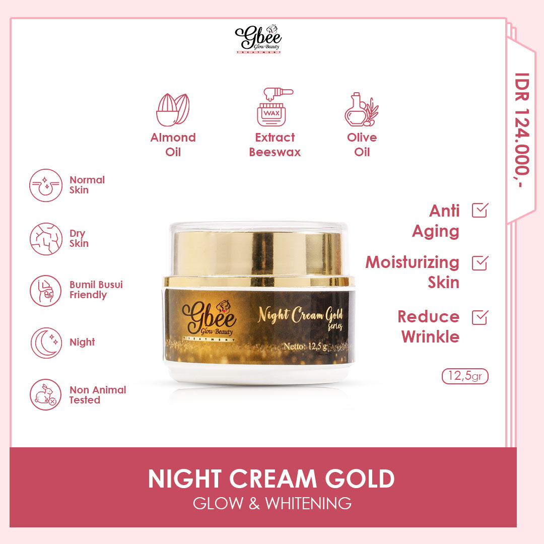 Gbee Glow Beauty Night Cream Gold