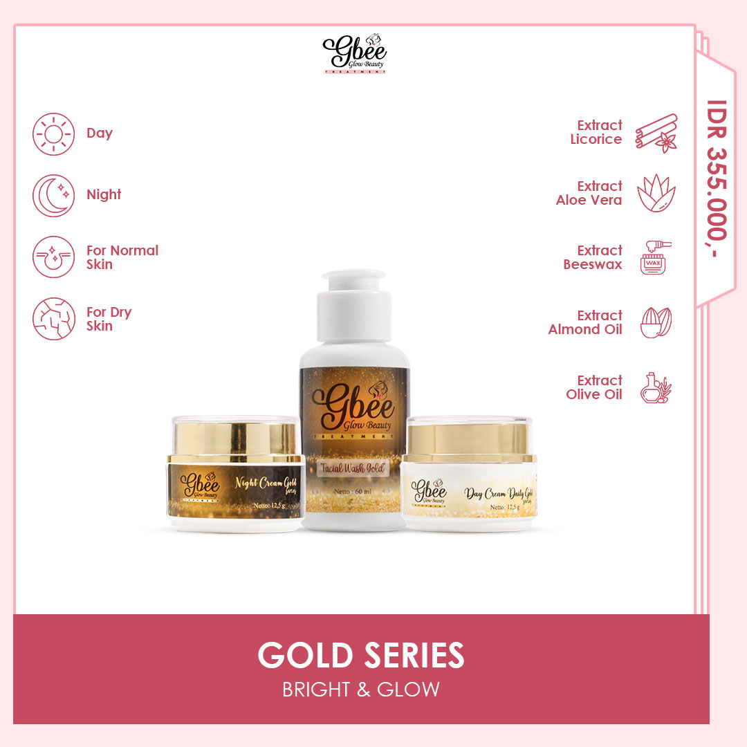 Gbee Glow Beauty Paket Kinclong Gold